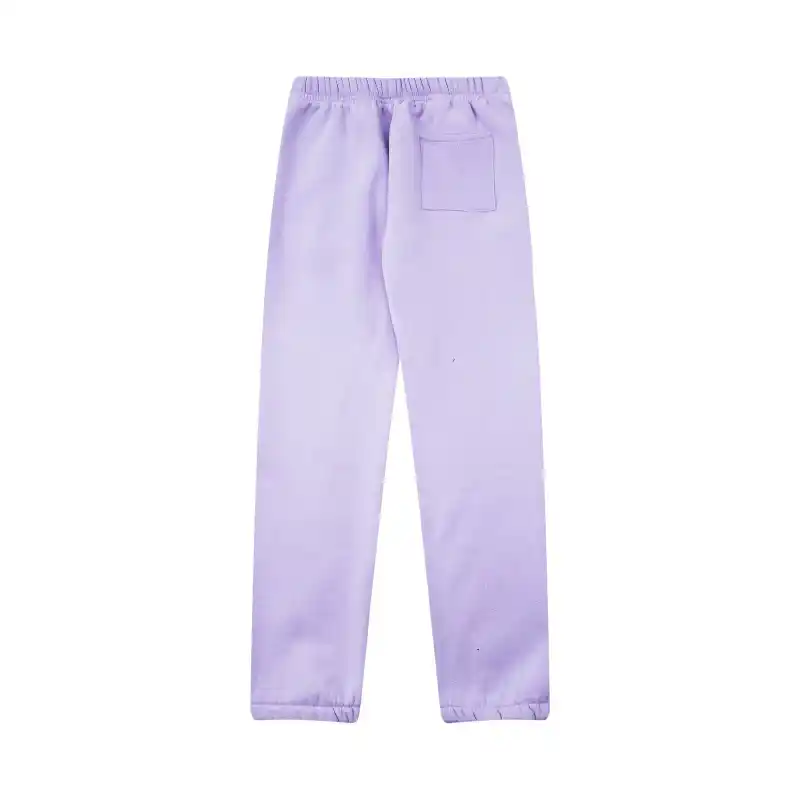 Size l Sp5der Açaí Sweatpant 'Purple' Back View