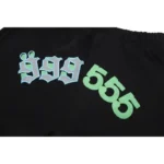 Sp5der 555 Young Thug Sweatpant 'Black' Front Close View (3)