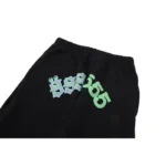 Sp5der 555 Young Thug Sweatpant 'Black' Front Close View (5)