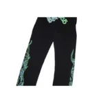 Sp5der 555 Young Thug Sweatpant 'Black' Front Close View (7)