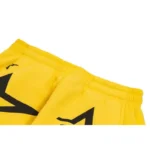 Sp5der 5Star Sweatpants Yellow Front Close View (2)