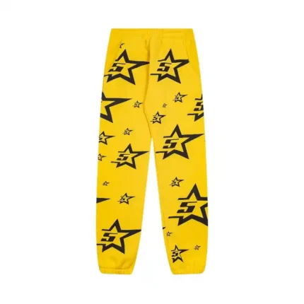 Sp5der 5Star Sweatpants Yellow Front View