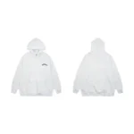 Sp5der AOP Web Hoodie Heather Grey Front view and Back View