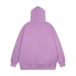 Sp5der Acai Hoodie 'Purple' Back view