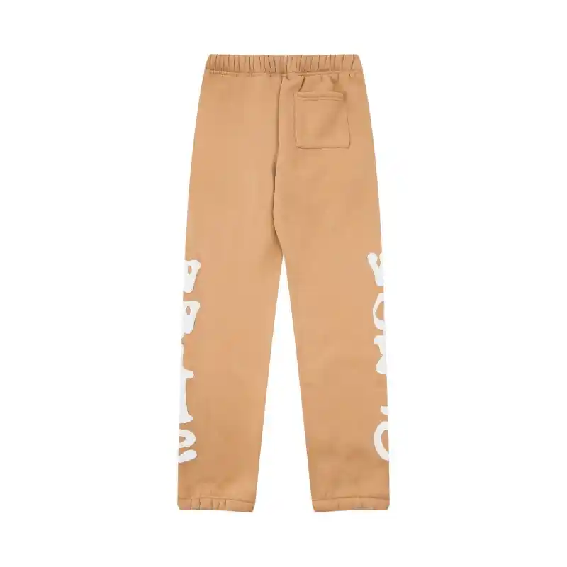 Sp5der Beluga Sweatpants Sand Back View