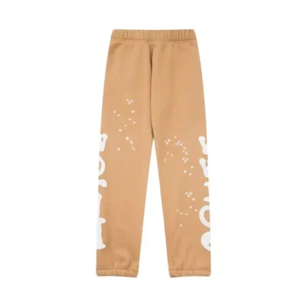 Sp5der Beluga Sweatpants Sand 'Front View'