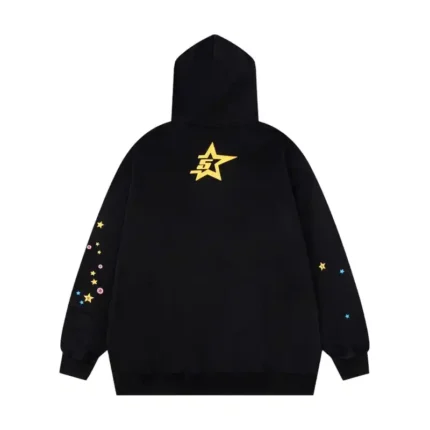 Sp5der PNK Hoodie 'Black' Back view