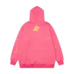 Sp5der Pink Hoodie man Back views