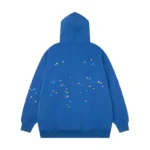 Sp5der TC Hoodie Blue Back view