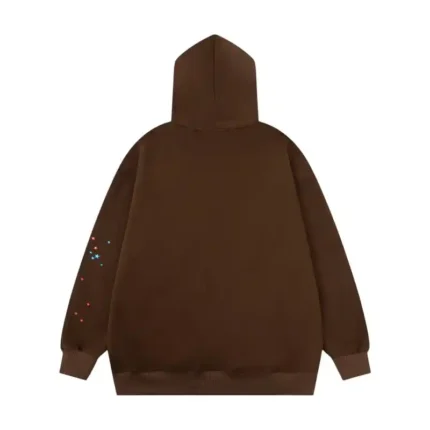 Sp5der Web Hoodie 'Brown' Back view
