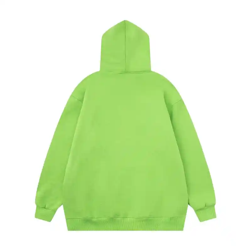 Sp5der Web Hoodie Slime 'Green' Back view