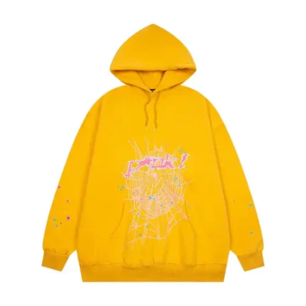 Sp5der Websuit Hoodie 'Yellow' Front view