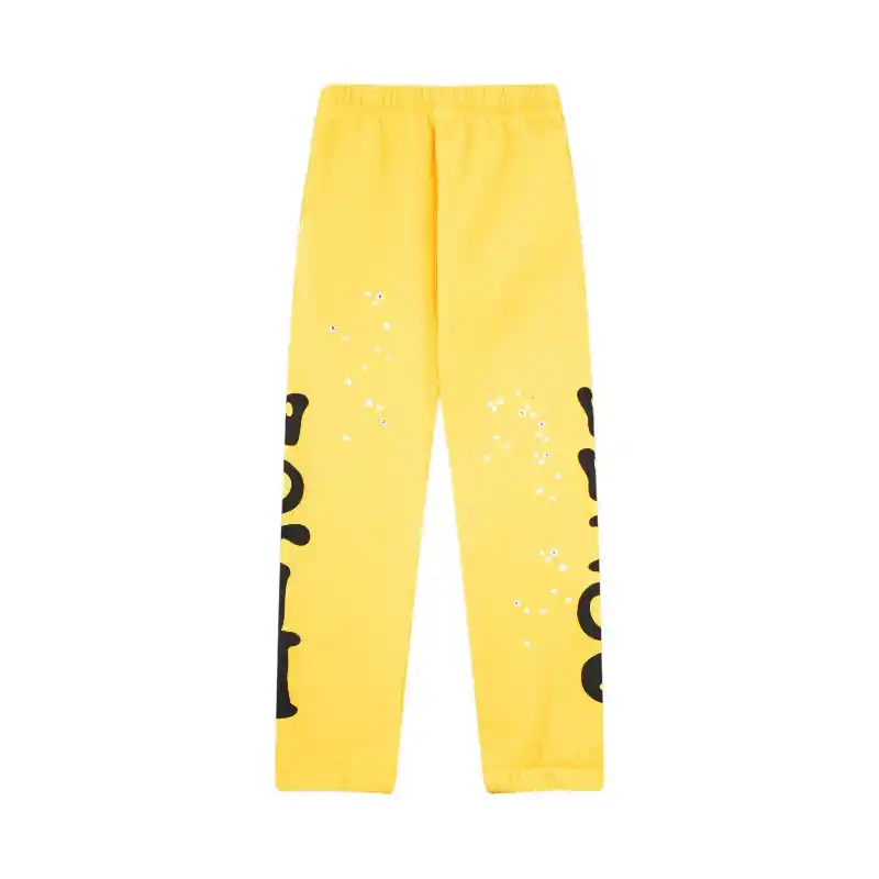 Sp5der Websuit Sweatpant Yellow Back View