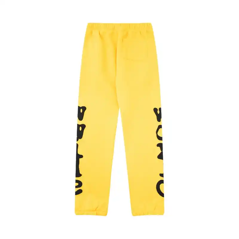 Sp5der Websuit Sweatpant Yellow Front view