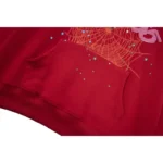 Sp5der Worldwide Red Angel Number 555 Hoodie Red (10)