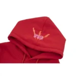 Sp5der Worldwide Red Angel Number 555 Hoodie Red (7)
