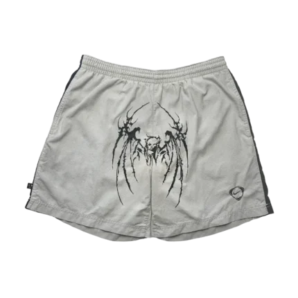 Elastic waist sp5der print short