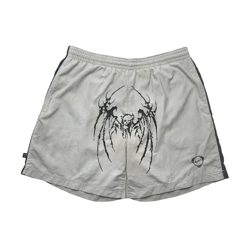 Elastic waist sp5der print short