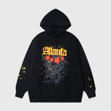 Sp5der Atlanta Star Print Hoodie