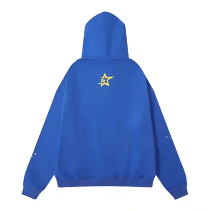 Sp5der-555555-Young-Thug-Hoodie-Blue-back-view