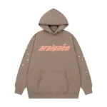 Sp5der-Araignee-Hoodie-‘Brown-front-view