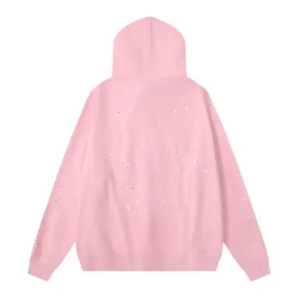 Sp5der-Atlanta-Hoodie-Baby-Pink-back-view