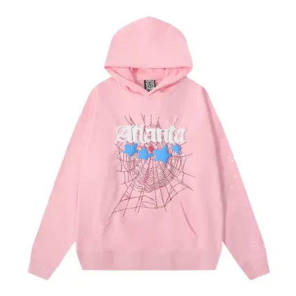 Sp5der-Atlanta-Hoodie-Baby-Pink-front-view