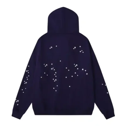 Sp5der-Atlanta-Hoodie-Navy-Blue-back-view