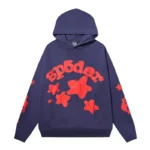 Sp5der-Beluga-Hoodie-Navy-Blue-front-view - Copy
