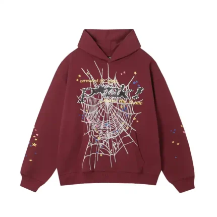 Sp5der-Pnk-Hoodie-Brown-front-view