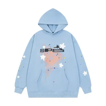 Sp5der-SP5-Bellini-Hoodie-Baby-Blue-front-view