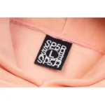 Sp5der-SP5-Bellini-Hoodie-Baby-Pink-close-view-5
