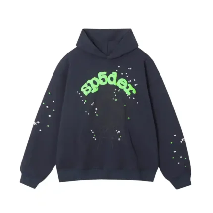 Sp5der-Wait-Web-Hoodie-Slate-Grey-front-view-1