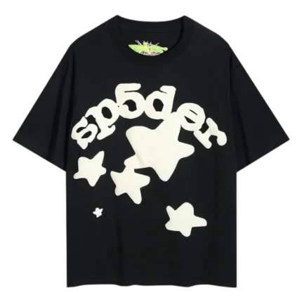 Sp5der Wordwide Star Beluga black T-Shirt