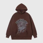 Sp5der Web Hoodie in Chocolate